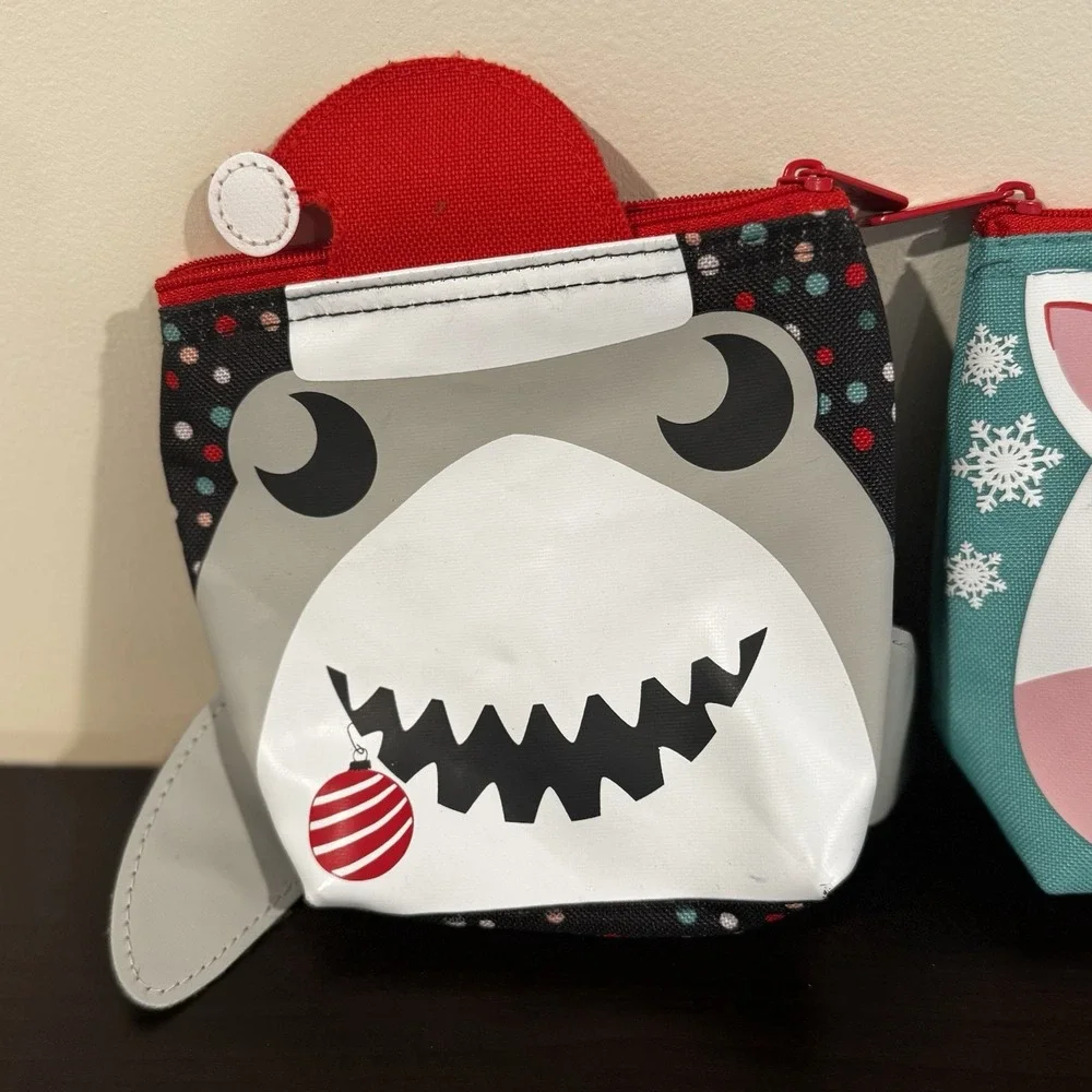 Thirty-One 31 Cool Zip Snacker Holiday Shark, Unicorn, Yeti Snack SizedThermals